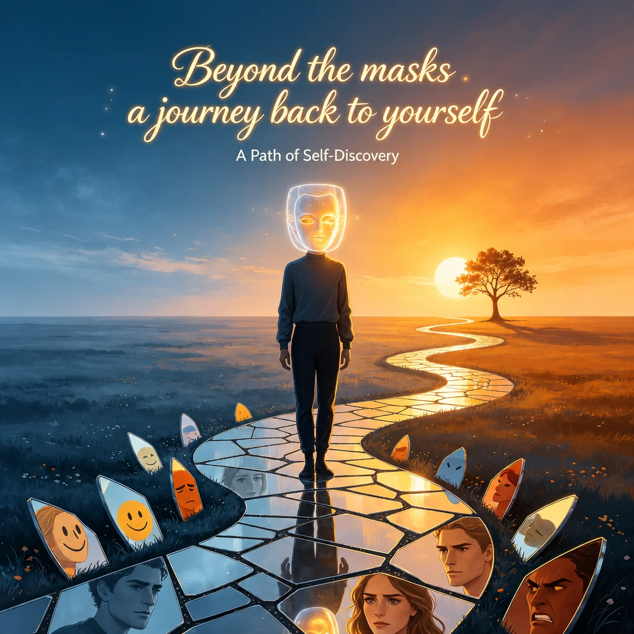 Abstract artwork representing the path of self-discovery